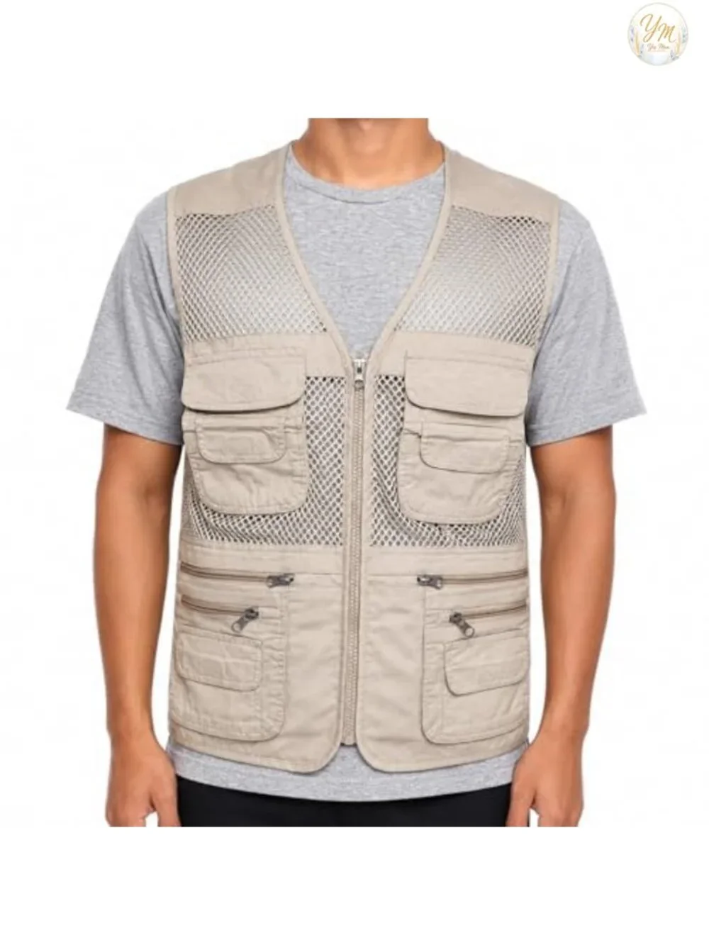 Mesh Breathable Fishing Vest Multi-Pockets Outdoor Hiking Photography Waistcoat
